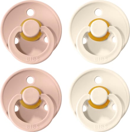 BIBS Fopspeen - Maat 2 (6-18 maanden) - 4 stuks - Ivory en Blush