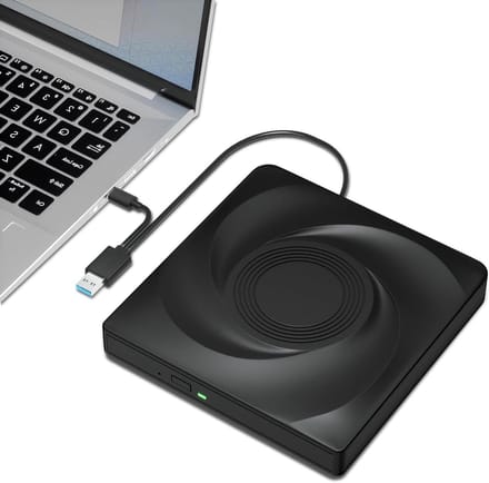 Externe schijf - Optisch station - Films kijken - USB 3.0 Type-C - 14.5 cm - Zwart