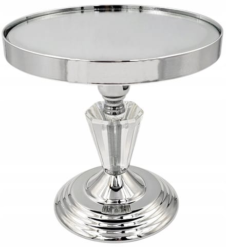 Elegant taartbord met spiegelvoet - ⌀ 20 cm
