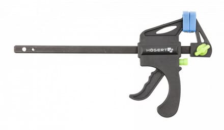 HÖGERT TECHNIK Snelspan-lijmklem - 450 mm - 63 mm diepte - 2-in-1: Klem & Spreider - Professioneel