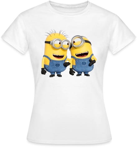 Minions Phil En Stuart Grappig T-Shirt Dames