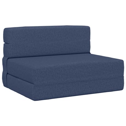 vidaXL - Vouwbare - Sofa - Bed - Blauw - 70 - x - 72 - x - 60 - cm - Stof