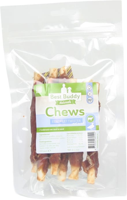 Eendfilet Twister - Glutenvrij - Best Buddy Pets