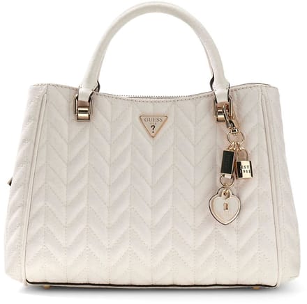 GUESS handtas schoudertas Stacey Girlfriend Satchel Cream White crème