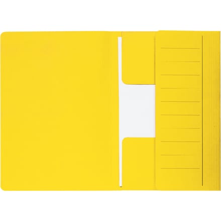 Dossiermap Djois Secolor Mammoet folio 3 kleppen 250gr recylced geel