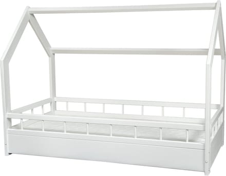 Bedhuisje - 80x160 cm - met ECO matras - met barriere