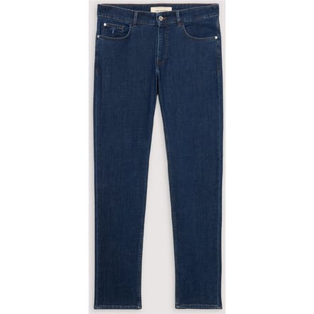 jeans close fit man blauw