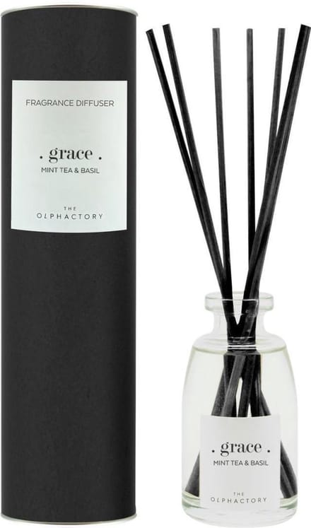 The Olphactory Luxe Geurstokjes | Reed Diffuser #grace- zoete muntthee en basilicum