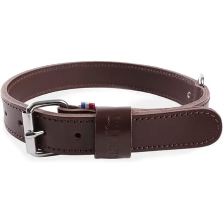 Halsband van rundleer met dubbele laag voor honden Martin Sellier 30/65
