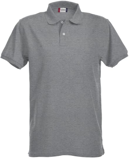 Clique Stretch Premium Polo 028240 - Grijs-melange - 4XL