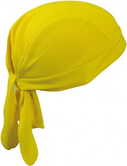 Myrtle Beach sport bandana - geel - hoofddoek - polyester - volwassenen