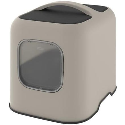 ROTHO - Maison toilette pour chat 51 x 39 x 40 cm - Bac a litiere - Cappuccino