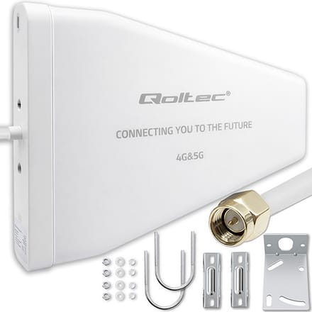 Qoltec 4G 5G LTE-antenne |   9dBi |   richtingsgevend |   extern |   N vrouwen |   waterdicht |   3m