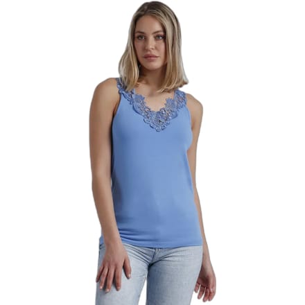 T-shirt met guipure hals vrouw Admas
