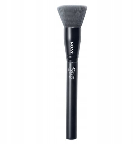 Avon - Foundation Kwast - PBT Synthetisch - Plastic Handvat - Vegan