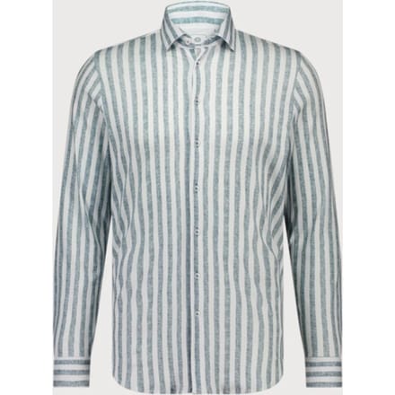 Blue Industry Streepmotief jersey overhemd |
