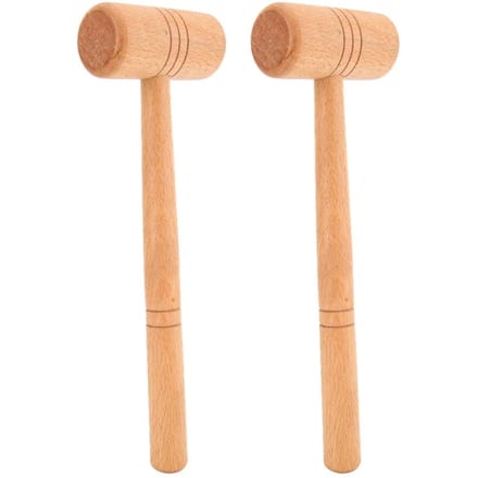 2-delige set Hamer Houten DIY Maken Reparatie Sieraden Metaalbewerkingstool beige