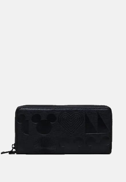 Desigual Portemonnee All Mickey Fiona Wallet Black Zwart