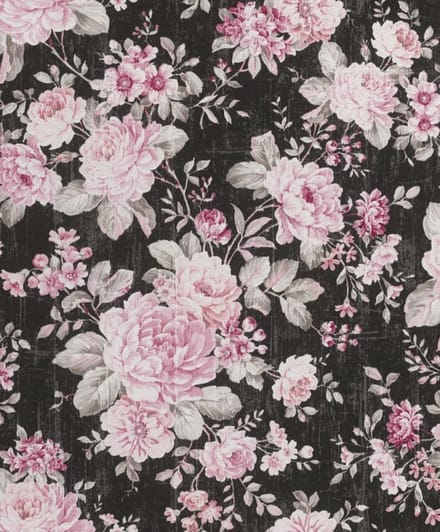 Roze bloemen behang 516036