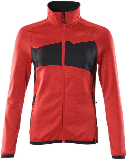 Mascot Accelerate Fleecetrui met rits 18153-316 - signaalrood/zwart - M
