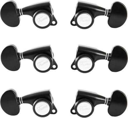 Fame 334GM Locking Tuners 3+3 Black - Stemmechaniek voor gitaar