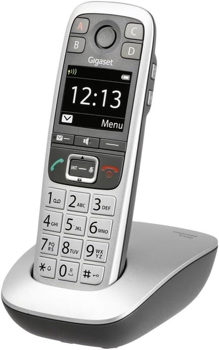 Draadloze DECT Telefoon met Grote Toetsen en Extra Volume - Zwart/Platinum