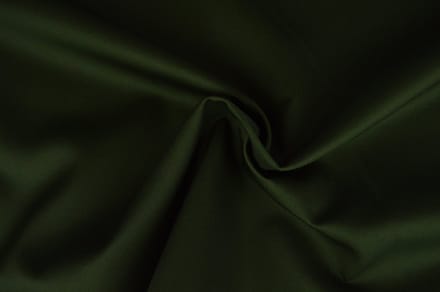 10 meter twill katoen - Donker mosgroen - 65% katoen - 35% polyester