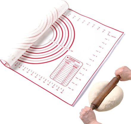 Bakmatten - Deegmat - Ovenmat - Bakken - Siliconen Deegmat - Antislip Deeg kneden mat - Herbruikbaar - LOUZIR