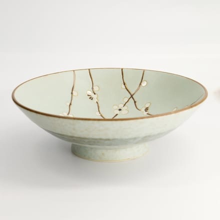Tokyo Design Studio - Soshun - Kom - Kersenbloesem - Groen - 1400 ml - 24 x 7.5 cm
