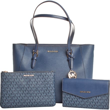 Handtas Dames Michael Kors CHARLOTTE Blauw 34 x 27 x 11 cm