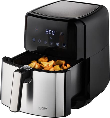 TZS First Austria Airfryer - Heteluchtfriteuse - 5L - 1700W - 80ºC tot 200ºC - Digital Touchscreen - Zwart