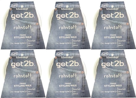 Got2B Wax Rohstoff - Voordeelverpakking 6 x 75 ml