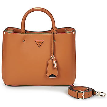 GUESS schoudertas Meridian II Girlfriend Satchel Cognac bruine