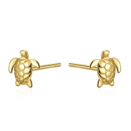 Oorbellen schildpad - meisje - vrouw - goud kleurig - ear party