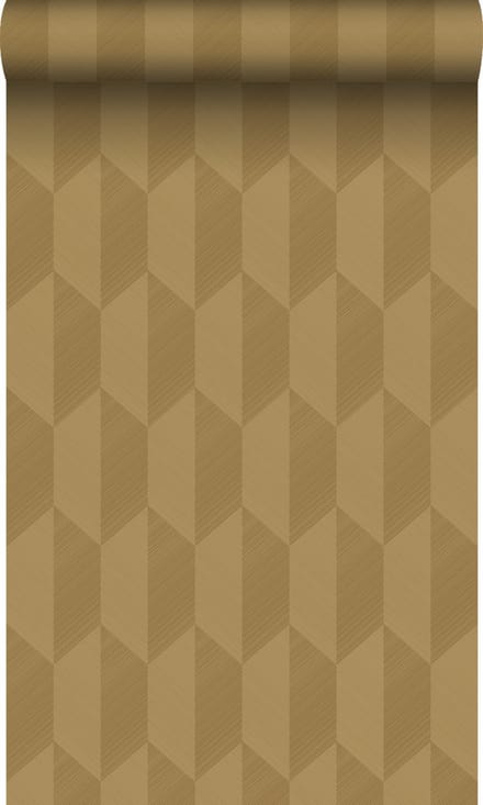 Origin Wallcoverings behang 3D-motief okergeel - 50 x 900 cm - 348038