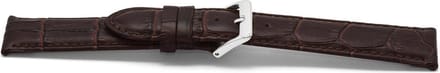 Horlogeband Universeel D348 Leder Bruin 14mm