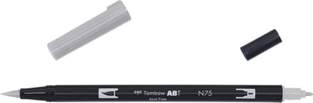 Tombow Brush pen - ABT N75 - Dual Brushpen - Cool gray 3 - Grijs