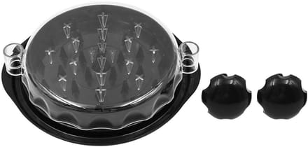 Dailygoods- Kipversnipperaar met transparant deksel - Vleesversnipperaar - Pulled Pork - Rundvlees - Varkensvlees - Afmetingen 25 x 25 x 8,5 cm