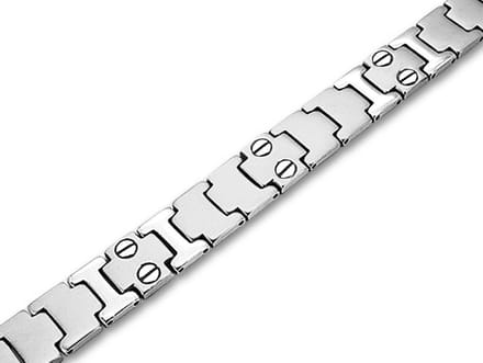 Amanto Armband Baran - 316L Staal - Schroef - Mat/Blinkend - 12mm - 22cm