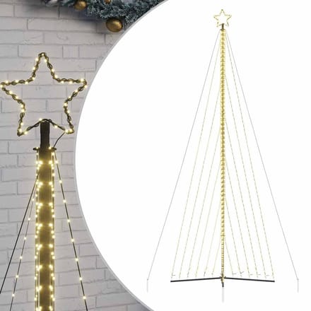 vidaXL - LED-kerstboom - 789 - LEDs - warm - wit - 476 - cm