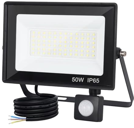 Buiten Led-spot 50W met Bewegingsmelder - Waterdicht en Superhelder