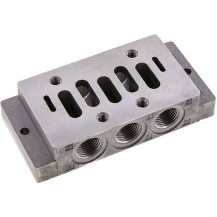 Basisplaat ISO 5599-3 Zijaansluiting