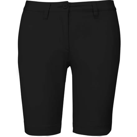 Kariban Dames chino bermudashorts K751 - Black - 36 NL (38 FR)