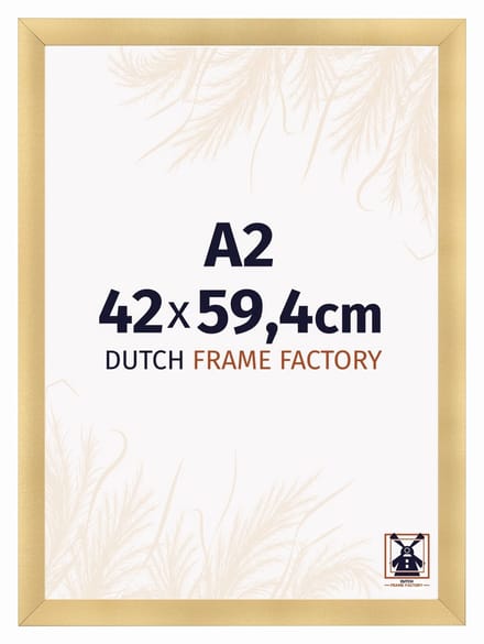 Fotolijst A2 42x59,4 cm - MDF - Goud Mat - Praag