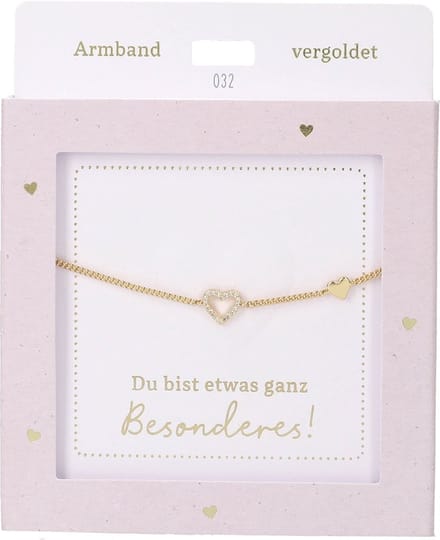 Depesche armband goud hartje vriendschap cadeau sieraden.