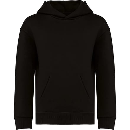 Native Spirit Duurzame oversized kindersweater met capuchon NS438 - Black - 4/6 ans