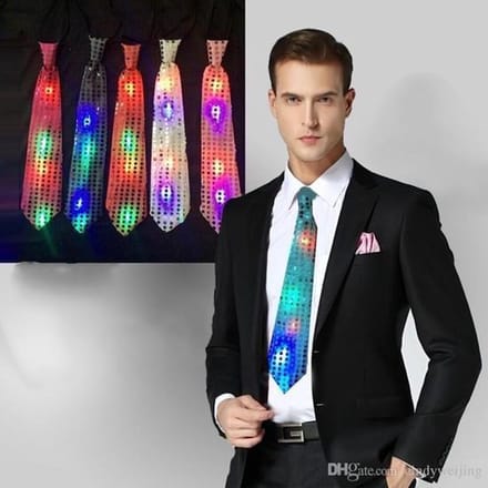 LED Stropdas Goud/Geel