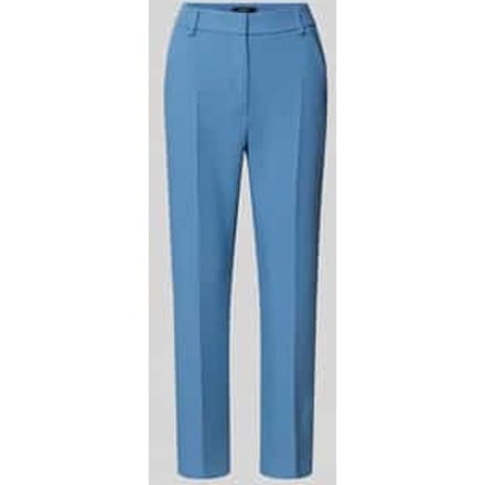 Slim fit bandplooibroek met viscose Model 'RANA'