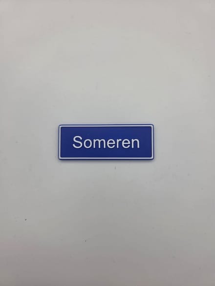 Koelkast Magneet plaatsnaam 8 X 3 CM Someren