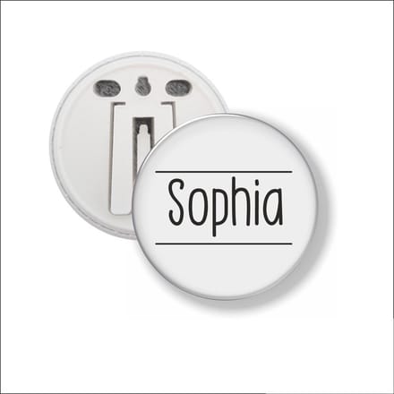 Button Met Clip 58 MM - Sophia